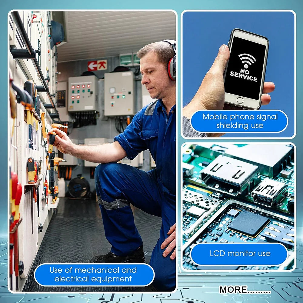 Faraday Tape – Double Conductive EMI Shielding Fabric Tape (20M)