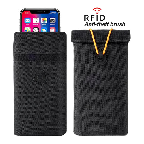 Faraday bag for car keys blocking RFID signals