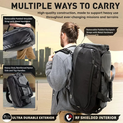 Disconnect Large Faraday Duffel Bag - Military-Grade RF Shielding