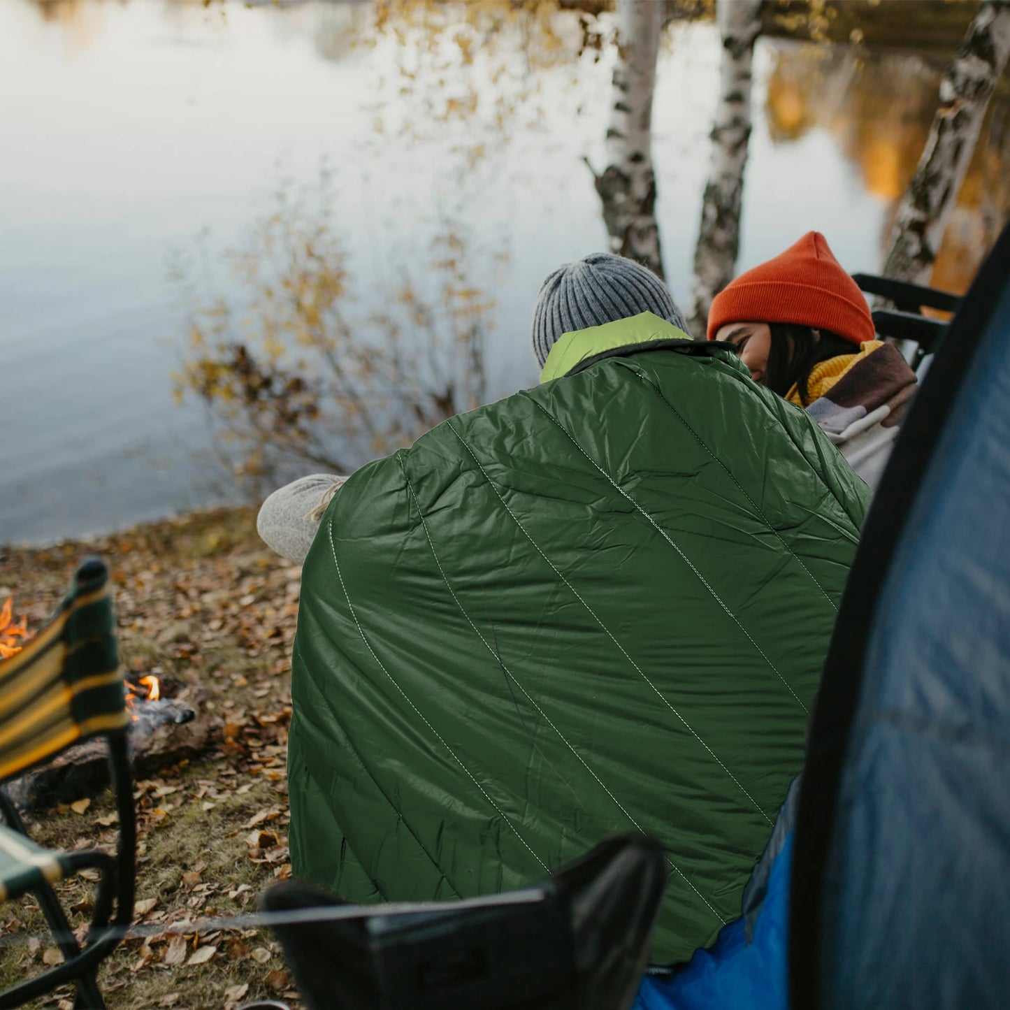 Couverture extérieure ultra-légère et chaude - embalable et isolé pour le camping