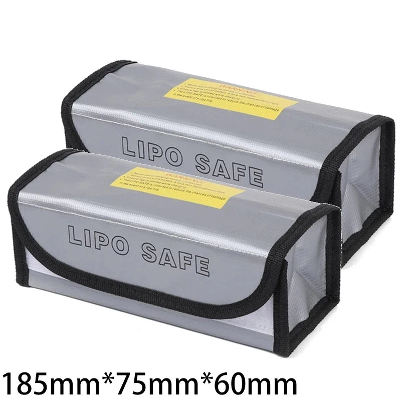 Lipo Battery Fireproof Bag (185x75x60mm) – Explosion & Heat Resistant