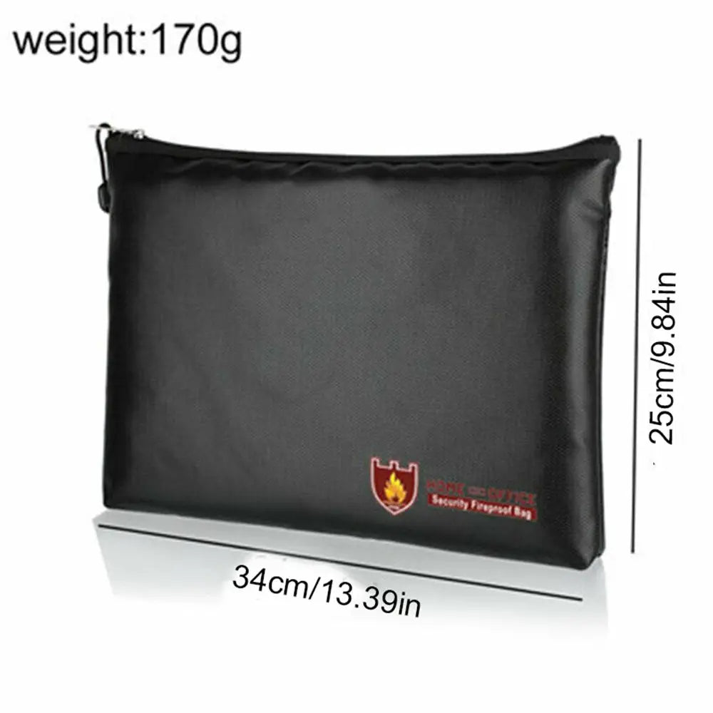 Fireproof Document Bag (A4) – Waterproof & Heat Resistant, 5 Sizes