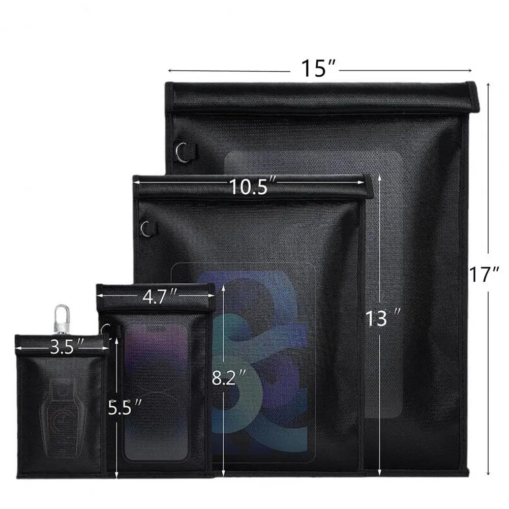 Fire-resistant fiberglass Faraday bag — image 4