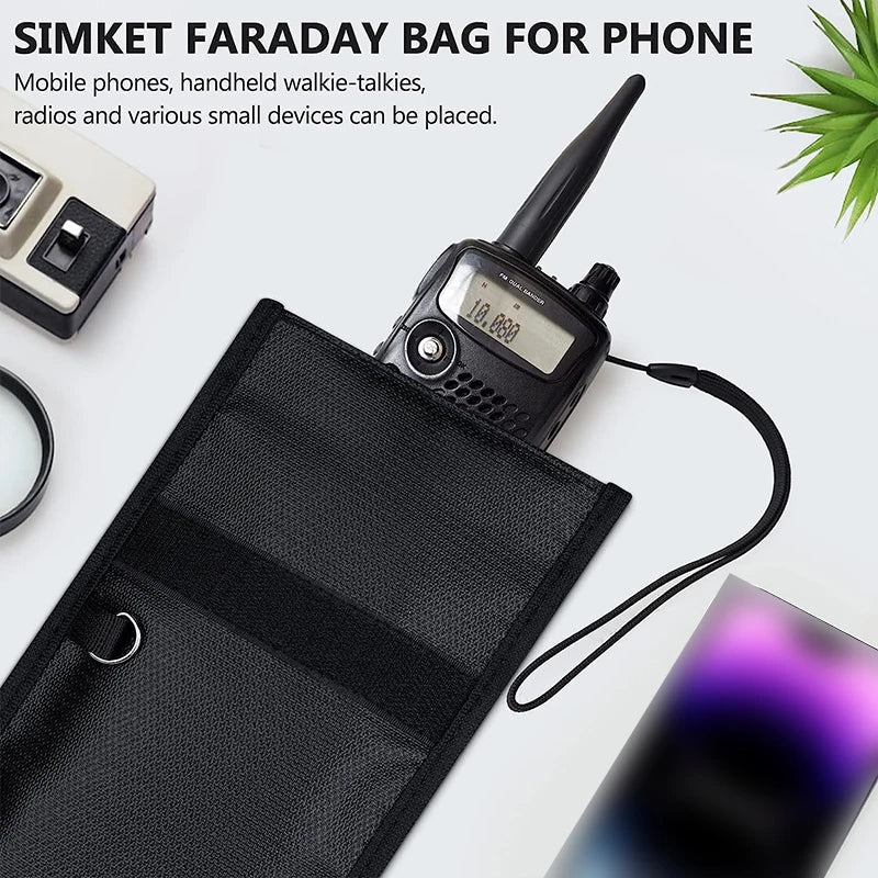 RFID Signal Blocking Pouch | Fireproof Car Key & Phone Faraday Bag | Anti-Tracking Shield