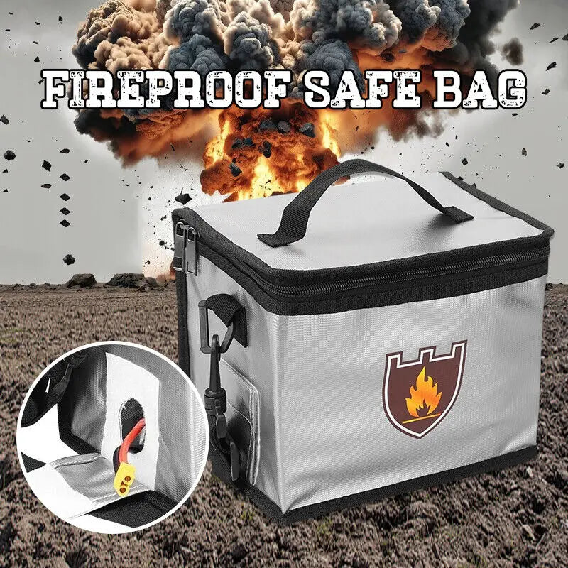 Fireproof Safety Bag (23x17.5cm) – Waterproof & Explosion Proof