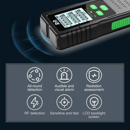R&D RD630 3-in-1 EMF meter measuring electromagnetic fields — view 2