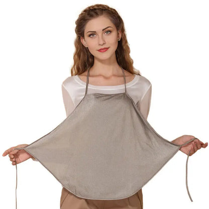 Silver Anti-Radiation Maternity Belly Dress – EMF Shielding Pregnancy Apron