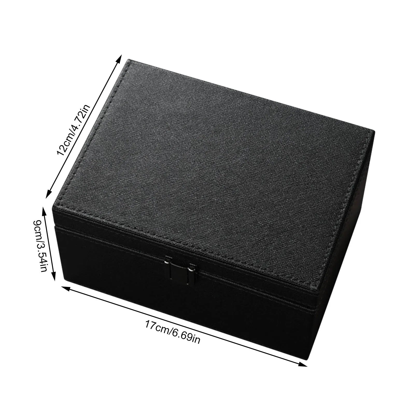 PU leather Faraday box for car keys with lid open — view 5