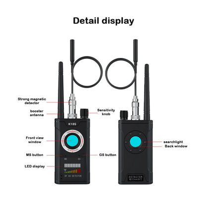 K18S RF Detector - K18S RF Detector - GPS Tracker & Hidden Camera Finder