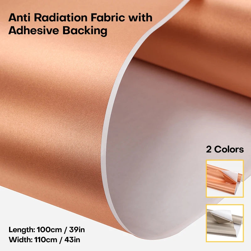 Self-Adhesive Anti-Radiation Fabric | Signal Blocking Faraday Fabric 100X110cm