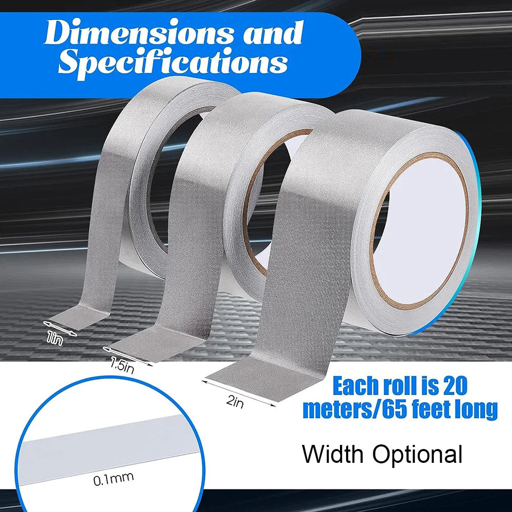 Faraday Tape – Double Conductive EMI Shielding Fabric Tape (20M)