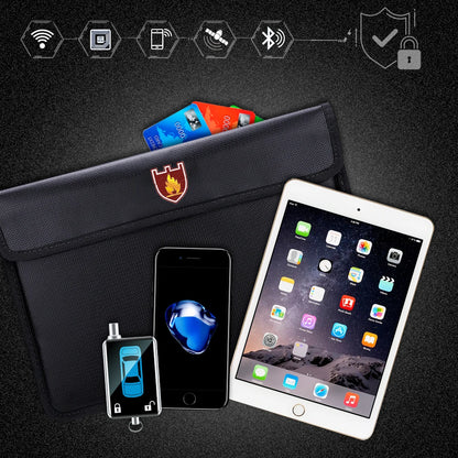 Double-layer fireproof shielding pouch for phones and cards — view 4