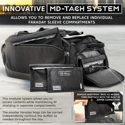 Disconnect Large Faraday Duffel Bag - Military-Grade RF Shielding