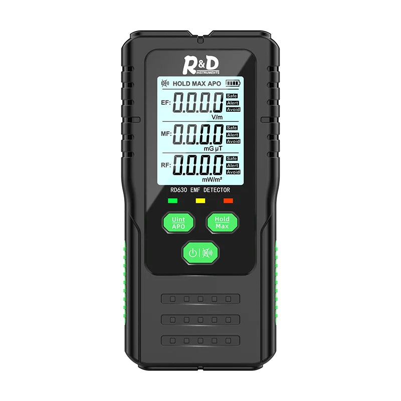 R&D RD630 3-in-1 EMF meter measuring electromagnetic fields — view 7