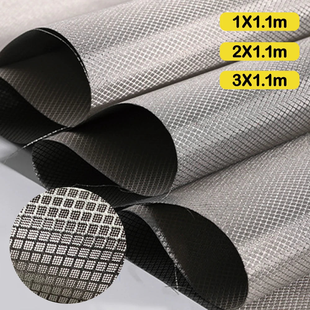 Copper-nickel Faraday shielding fabric for DIY RF blocking