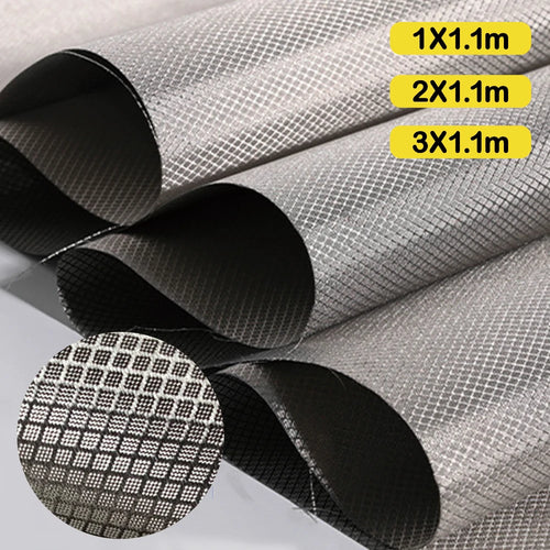 Copper-nickel Faraday shielding fabric for DIY RF blocking
