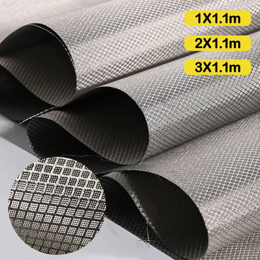 Copper-nickel Faraday shielding fabric for DIY RF blocking