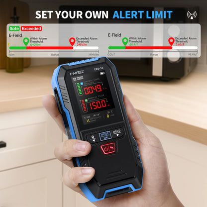 FNIRSI ERD-10 4-in-1 EMF meter with color display — view 3