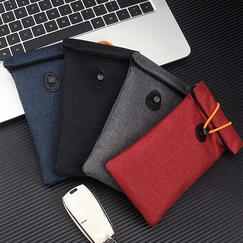 Faraday bag for car keys blocking RFID signals — view 2