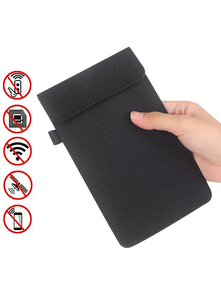 Faraday Bag for Tablet & Phone | RFID Signal Blocking Pouch | EMF Shielding Case