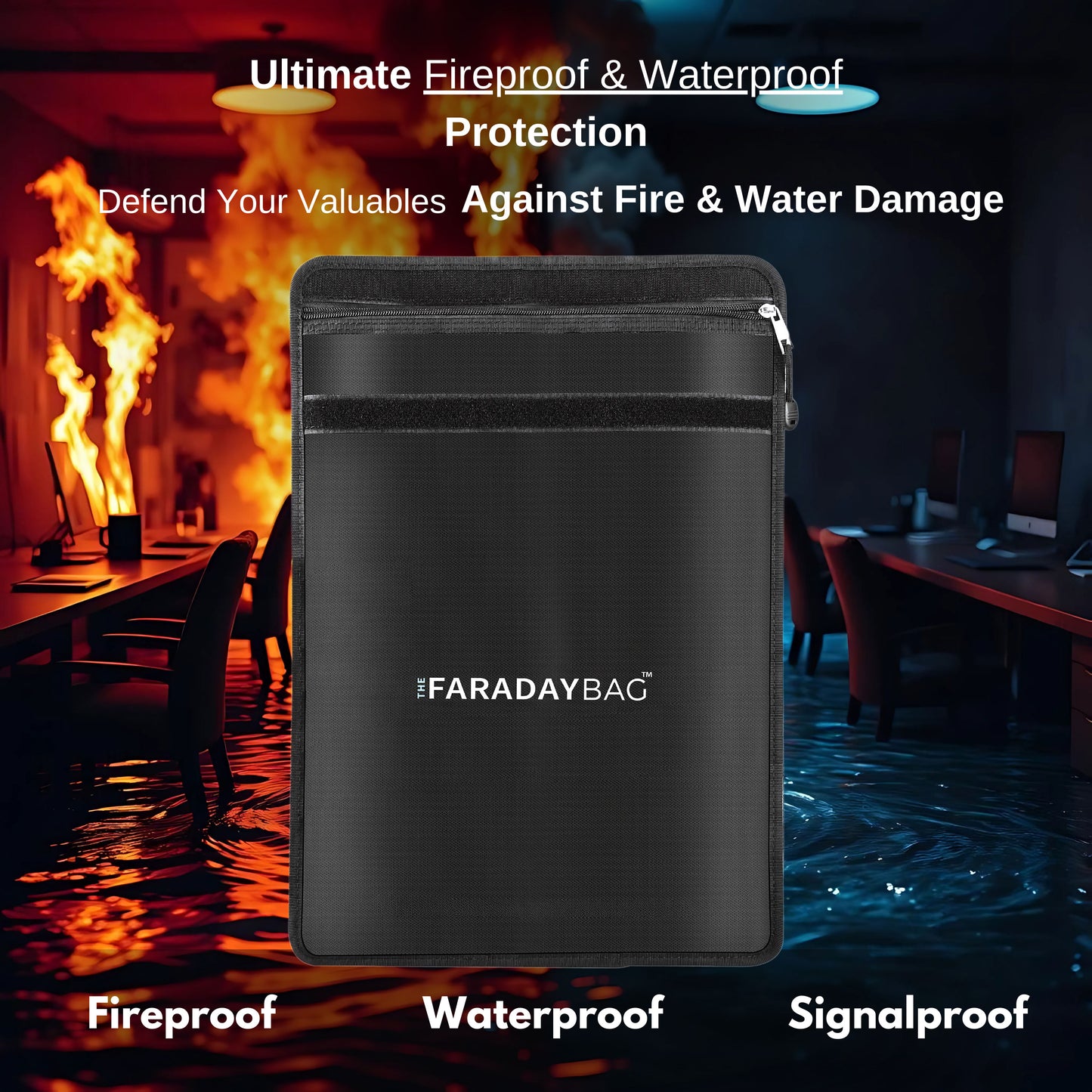 Large Faraday Bag 14” x 17” | Fireproof & Waterproof