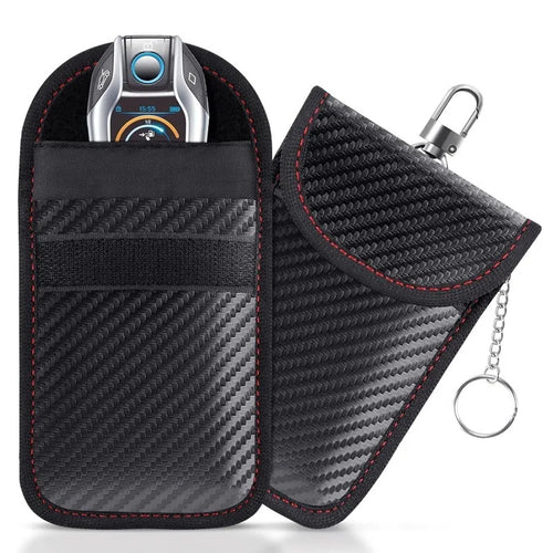 Faraday Bag for Car Keys | Carbon Fiber Double Layer