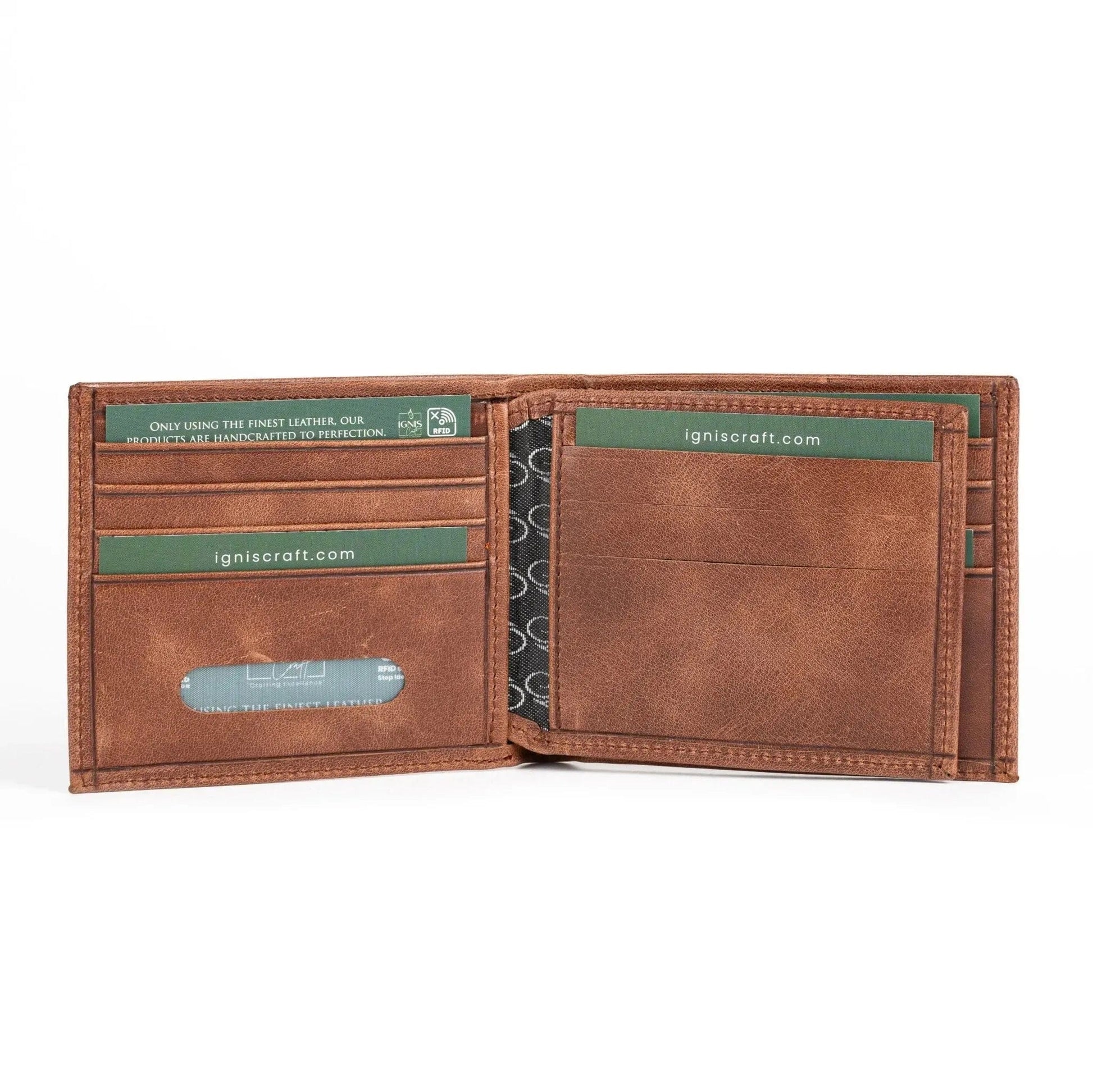 Ignis Craft Bifold Leather Wallet | Companion Agate