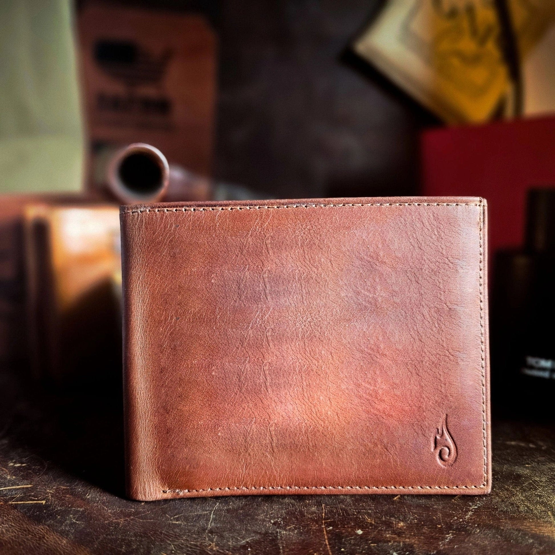 Ignis Craft Bifold Leather Wallet | Solstice 4 Amber