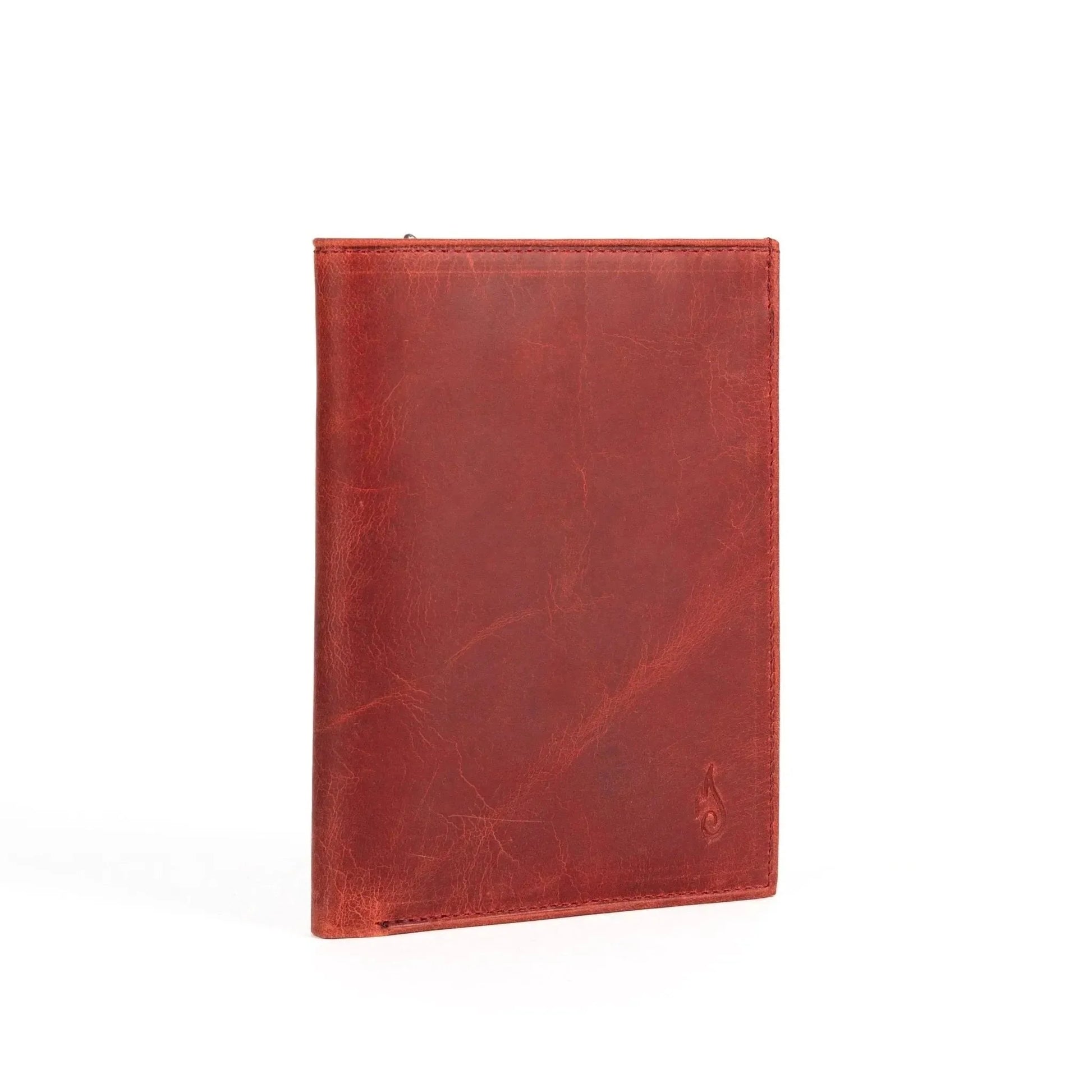 Ignis Craft Leather Passport Wallet | Voyager Carnelian