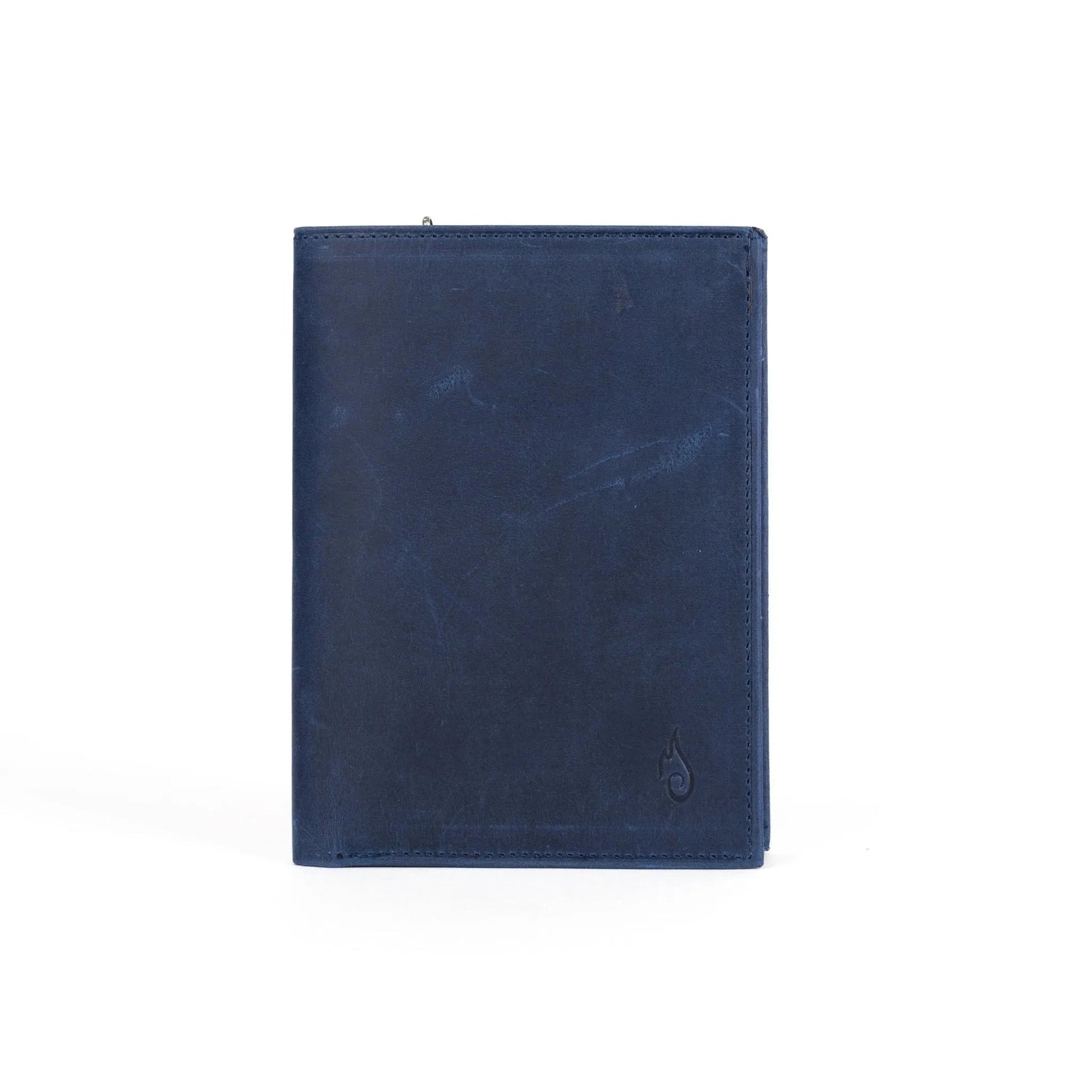 Ignis Craft Leather Passport Wallet | Voyager Sapphire