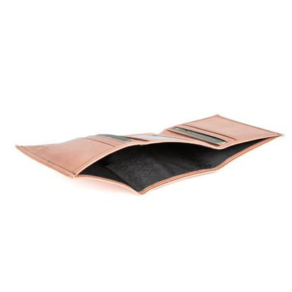 Ignis Craft Mens Trifold Leather Wallet | Apex Coral