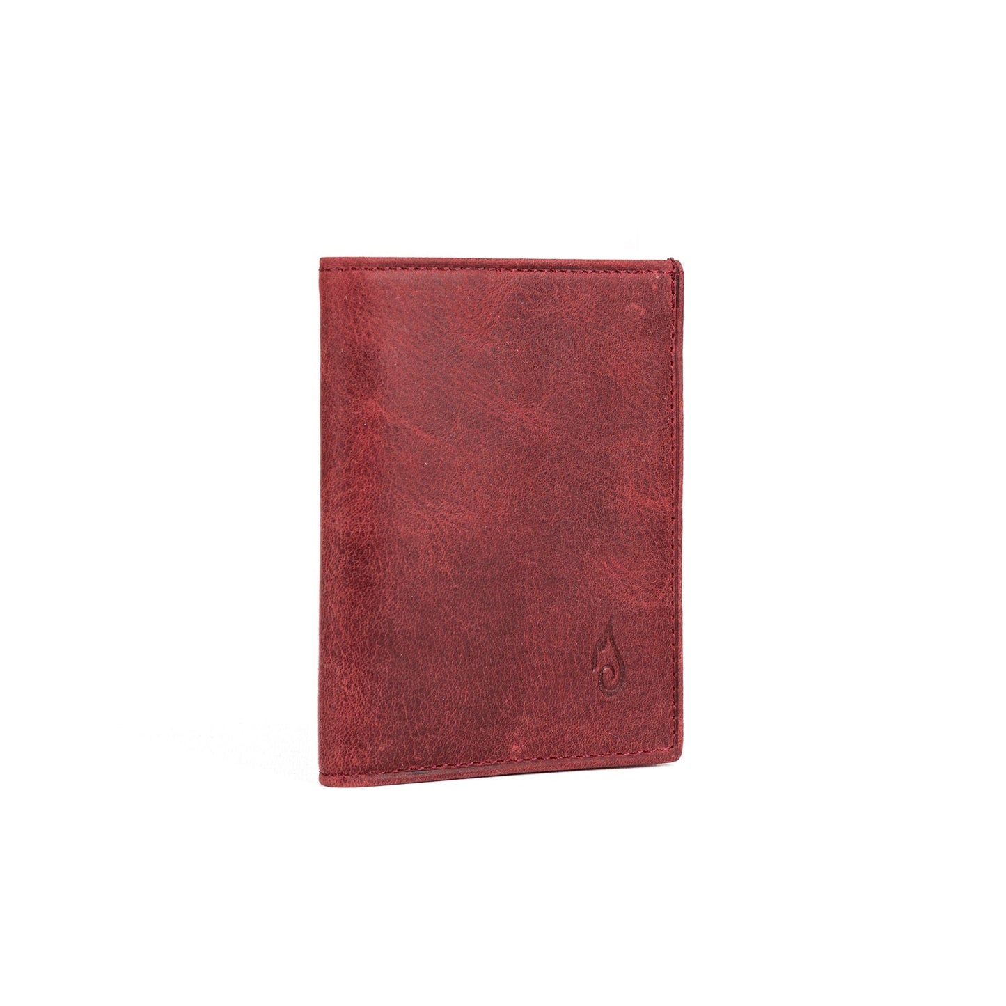 Ignis Craft Mens Trifold Leather Wallet | Apex Garnet