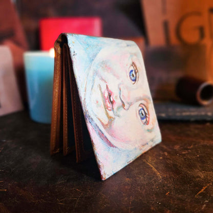 Ignis Craft Painted Portraits | Custom Mens Card Holder