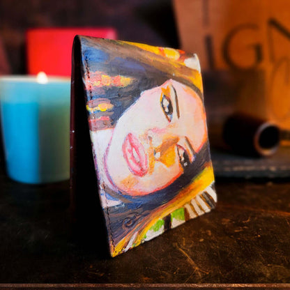 Ignis Craft Painted Portraits | Custom Mens Card Holder