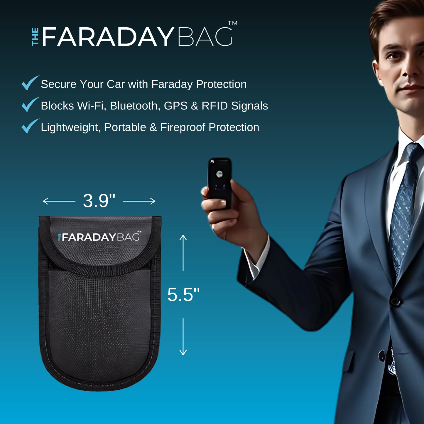 Faraday Bag for Car Key Fob | Fireproof & Waterproof